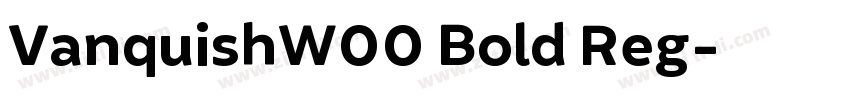 VanquishW00 Bold Reg字体转换